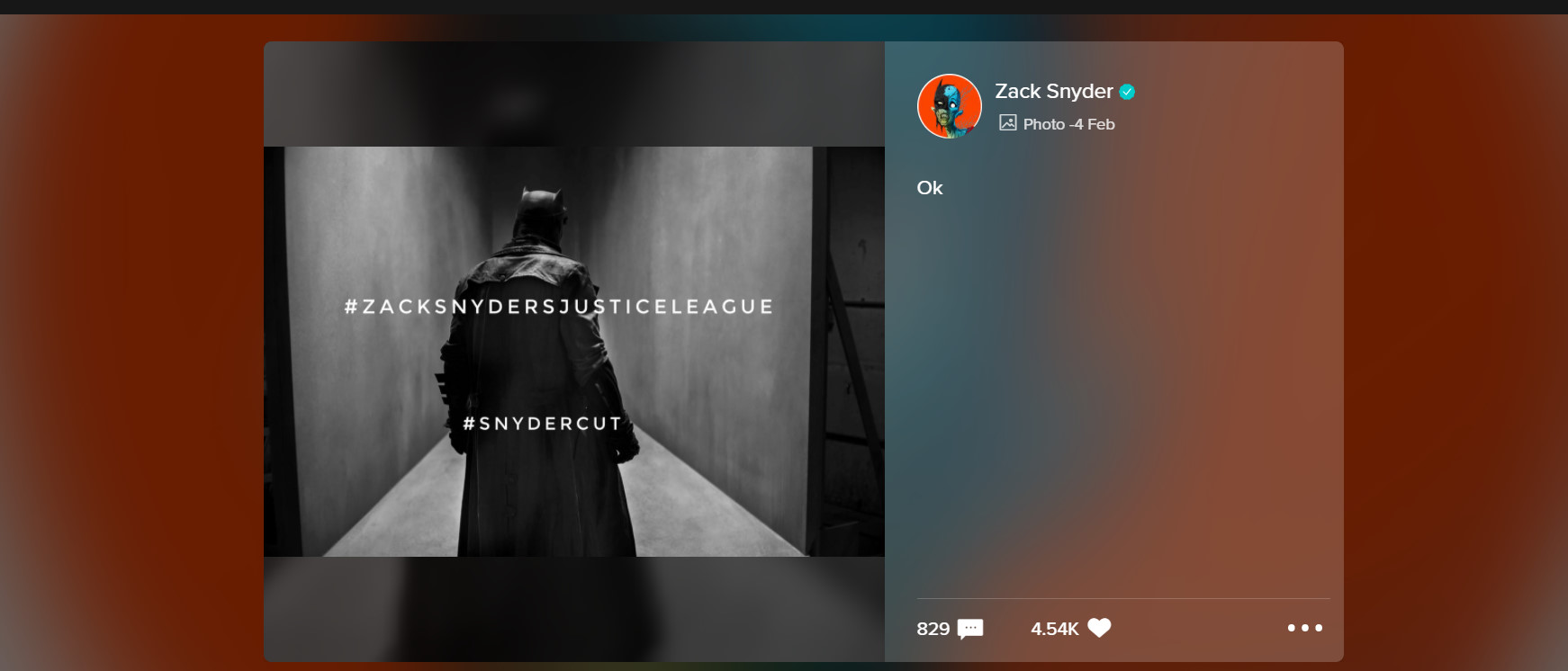 Zack Snyder's Justice league, Batman