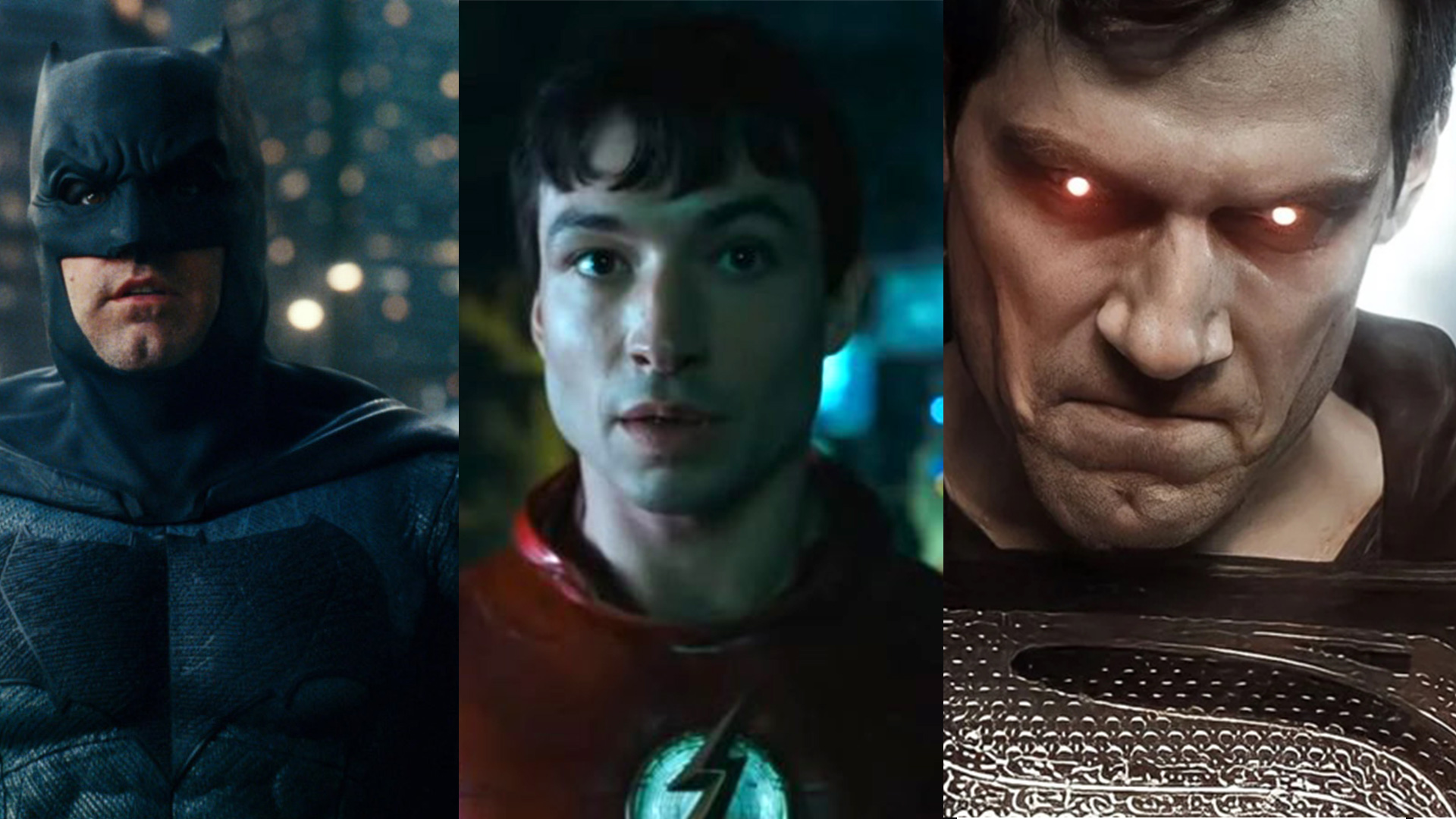 Flash, Batman, Superman