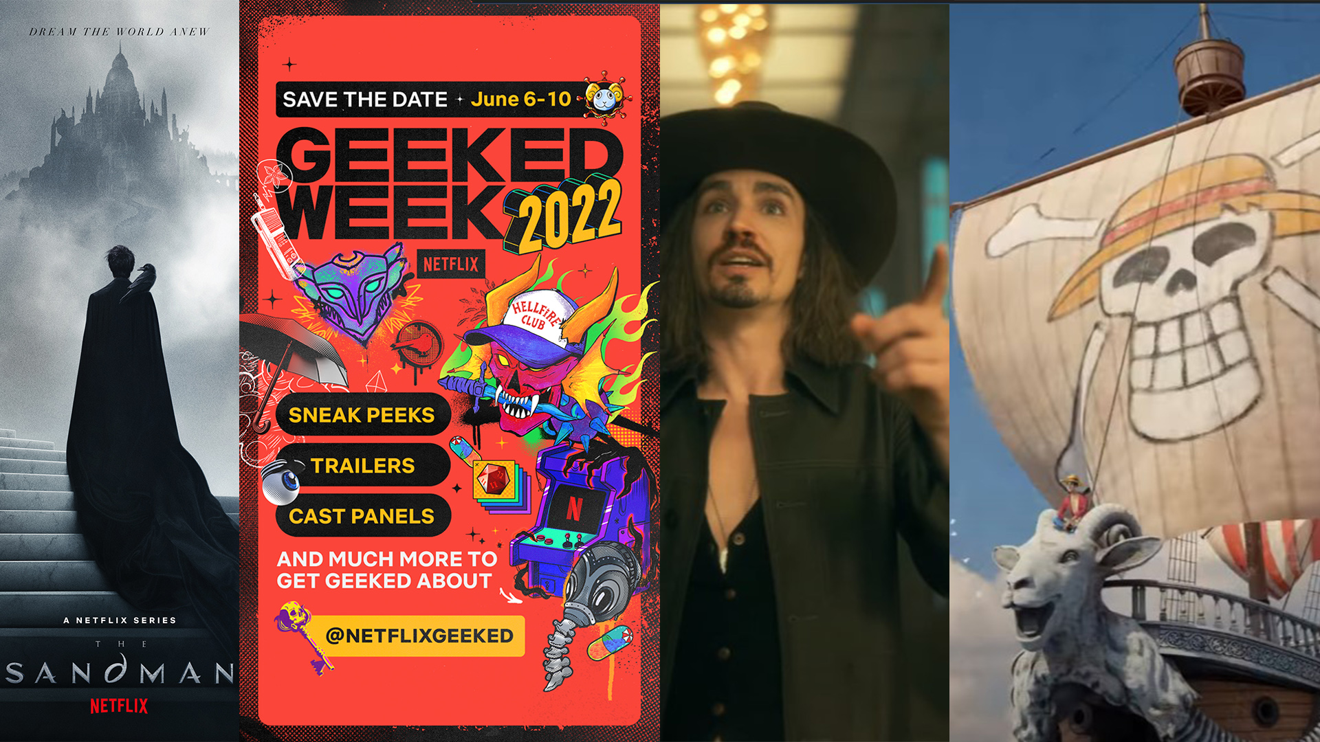 Netflix Geeked Week Day 1, The Sandman, The Umbrella Academy 3, One Piece