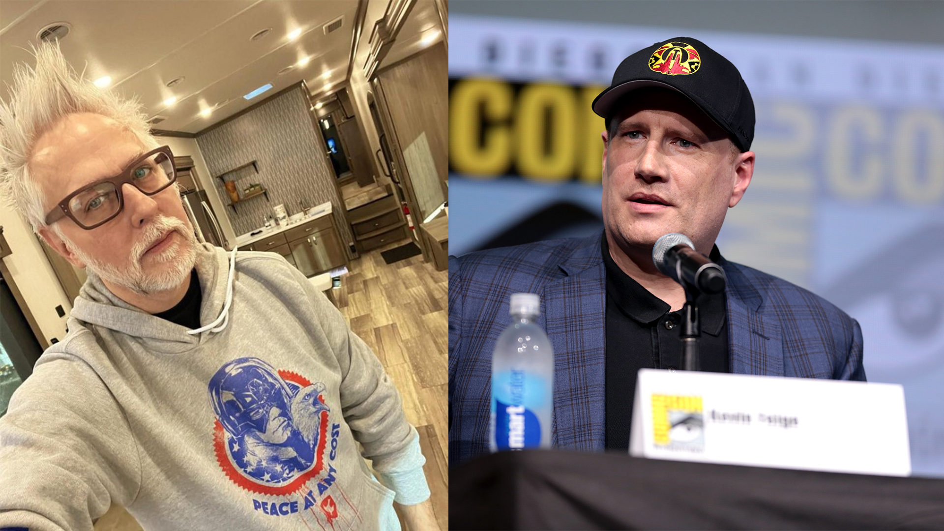 James Gunn, Kevin Feige, DC Studios, MCU, DCEU, Marvel, DC