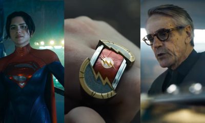 The Flash movie, Sasha Calle's Supergirl, Batman, Ezra Miller, Alfred Pennyworth, Jeremy Irons