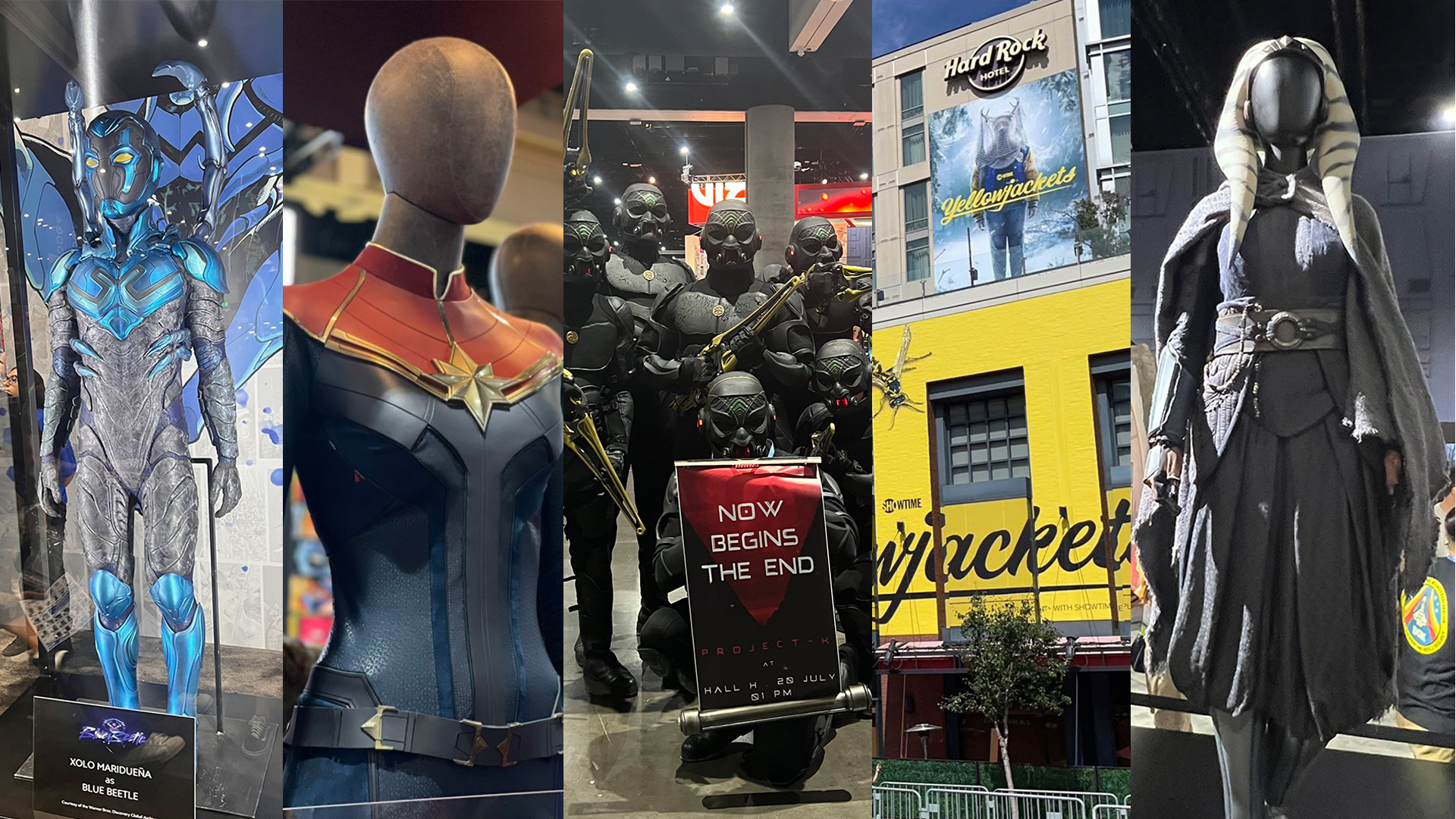 SDCC 2023, SDCC Day 1, San Diego Comic-Con, Blue Beetle,The Marvels, ProjectK, Aquaman 2