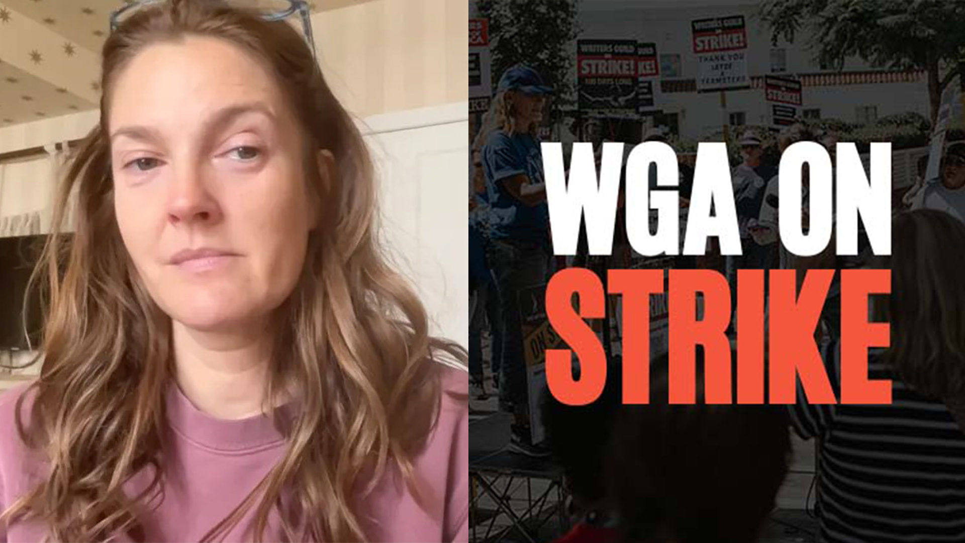 Drew Barrymore, WGA, Writers strike